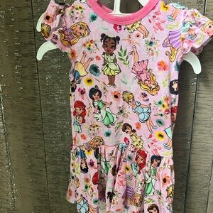 disney princess bamboo twirl dress 3 to 6 months. Little snuggles brand.